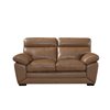 Rosalie Leather Brown 2 Seater Sofa