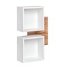 Ράφια Επίπλου Εισόδου Zerlita Double Box Wotan Oak-White 60 x 90 x 22