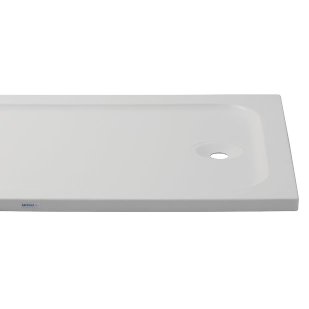 Gemstone White Rectangular Shower Tray 130 x 80