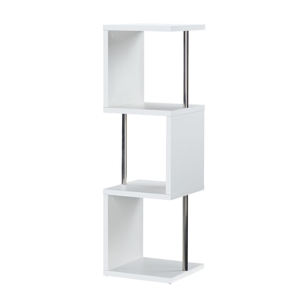Sienna 3 White Shelves Unit