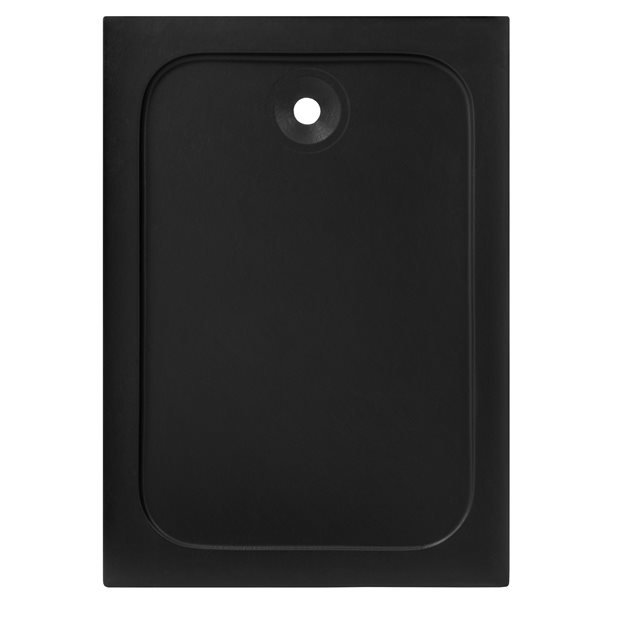 Gemstone Black Rectangular Shower Tray 110 x 80