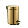 Parthenon Stainless Steel Gold Bathroom Bin 3Lt