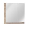 Bathroom Mirror Cabinet Chandell 60 Grey 60 x 60 x 14