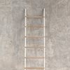 Διακοσμητική Σκάλα Από Φυσικό Rattan Tina White & Natural 45 x 3 x 150