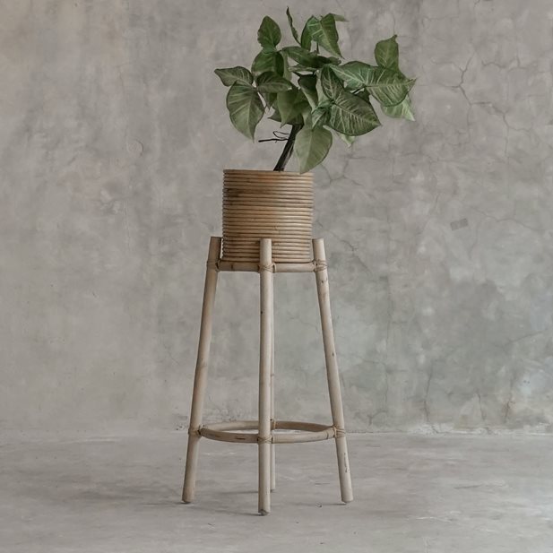 Fino Large Natural Rattan Plant Stand