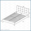 Bella Project Red Semidouble Bed 149 x 217 x 103