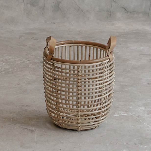 Senna Natural Medium Rattan Wood Basket