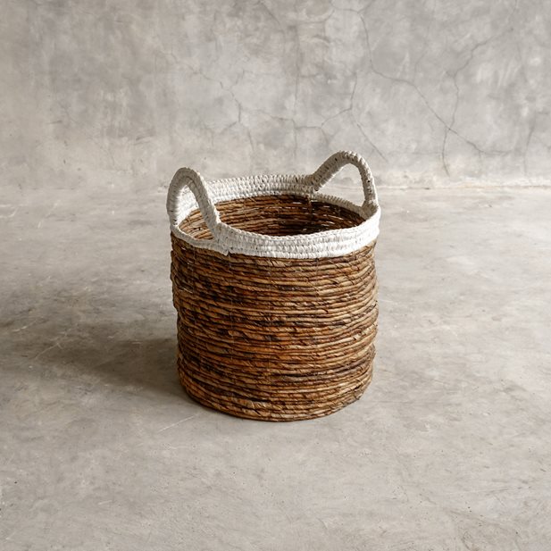 Simons Brown Medium Rattan Wood Basket