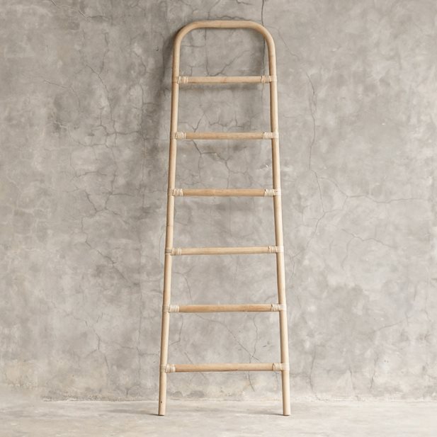 Tobias Natural Rattan Wood Ladder