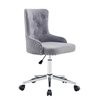 Regent Velvet Grey Office Chair 57 x 50 x 97