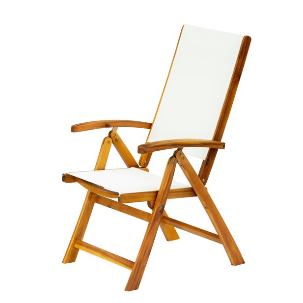 Primus Natural Acacia+ Cream Outdoor Folding Armchair