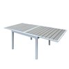 Tirso White + Grey Outdoor Extendable Table
