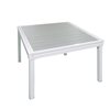 Τραπέζι Κήπου Επεκτεινόμενο Tirso Λευκό+Γκρι 200/100 x 100 x 75
