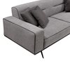 Τριθέσιος Καναπές Κρεβάτι Renata Grey 230 x 95 x 80