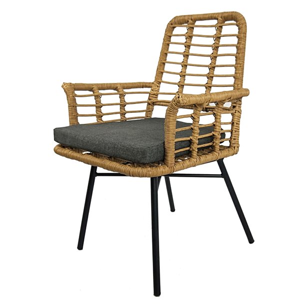Rosen Beige+ Grey Outdoor Armchair
