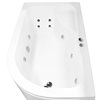 Hydro Aquamarine Asymmetric Left bathtub spa  150 x 90 x 55