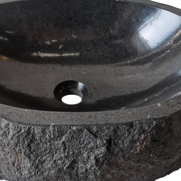 Counertop Washbasin  Limestone Black Small