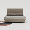 Κρεβάτι Διπλό Reka Velvet Taupe Με Αποθηκευτικό Χώρο 213 x 160 x 119