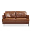 Elise Leather Brown  2 Seater Sofa