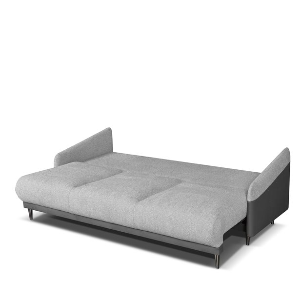 Τριθέσιος Καναπές Κρεβάτι Marcien Silver / Dark Grey 210 x 102 x 87