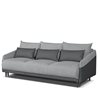 Τριθέσιος Καναπές Κρεβάτι Marcien Silver / Dark Grey 210 x 102 x 87
