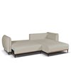 Γωνιακός Καναπές Κρεβάτι Massimo Dark Ivory / Terracotta Με Αναστρέψιμη Γωνία 300 x 195 x 88