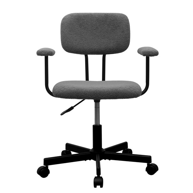 Fluffy Grey Children's Office Chair 65 x 59 x 76/85,5