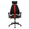 Linear Black Gaming Office Chair 67 x 62 x 116/125.5