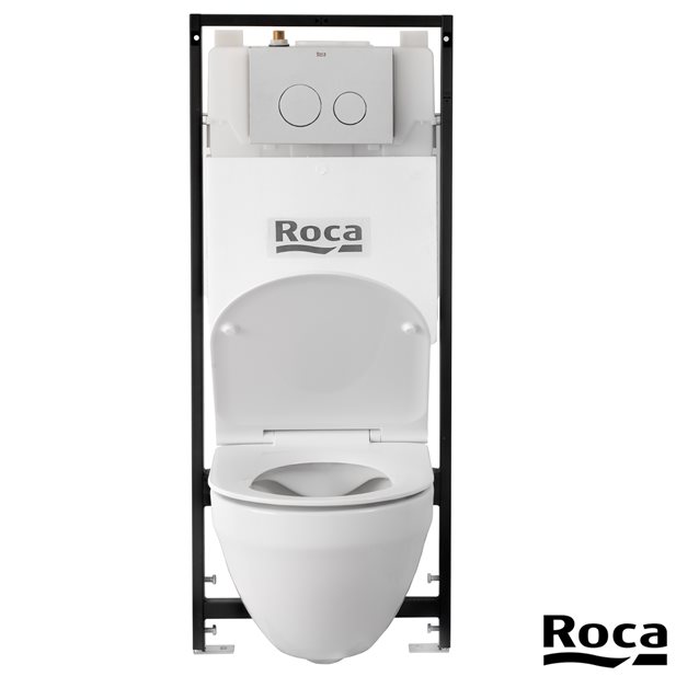 Roca Combo Hebe Wall Hung Toilet Set with Concealed Cistern