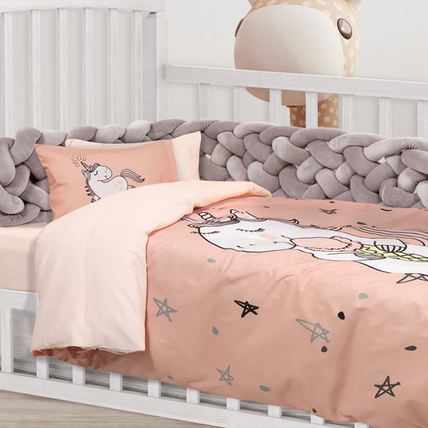 Das Baby Smile 4852 Digital Set Bed Sheets 125 x 170 + 30 x 40