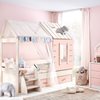 Παιδικό Κρεβάτι Σπιτάκι Μονό Με Σκάλα Pink House 2194 210 x 121 x 188