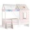Pink House 2194 Childen's Bed with Stairs 210 x 121 x 188