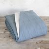 Nima Simple Light Gray/Denim Blue Quilt Single 160 x 240