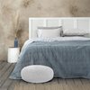 Nima Simple Light Gray/Denim Blue Quilt Single 160 x 240