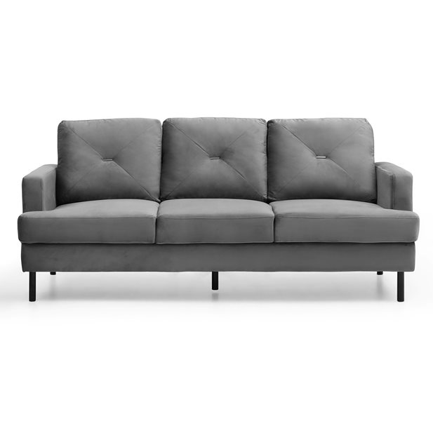 Wilson Smoke Grey 3 Seater Sofa