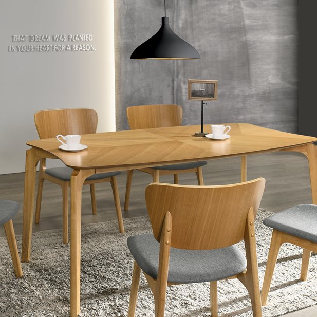 Franky Honey Natural Dining Table 160 x 90 x 75