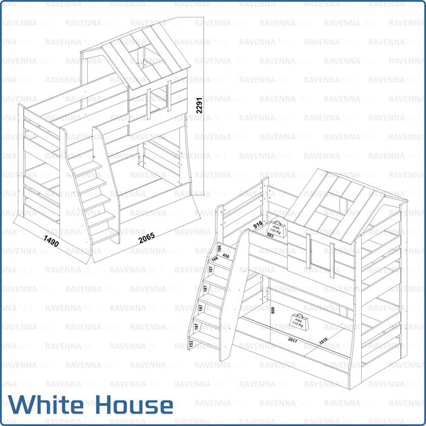 White House Children's  Bunk Bed