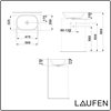 Νιπτήρας Ελεύθερης Τοποθέτησης Lua White Laufen 50 x 35 x 13,5 H8120830001121
