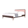 Lonsa Pro Walnut-Rosy Brown Double Bed 209 x 165.5 x 105.5