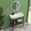 Set Metal bathroom furniture Peg 80 x 31  with washbasin and mirror LED Φ60