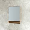Bathroom Mirror Faith with  Solid Wood Teak 50 x 12 x 70