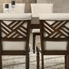 Dorothy Espresso Dining Set with 2 Armchairs and 6 Chairs 200 x 100 x 76