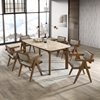 Annete Marble Dining Set with 6 Chairs 180 x 90 x 75,7