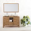 Vanity Unit Bowie made of Solid wood Teak with 2 washbasins 120 x 50 x 80
