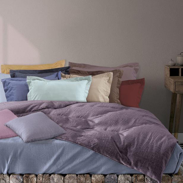 Das Home Best Colours Pair Pillow Cases Brown 1004 50 x 70+5