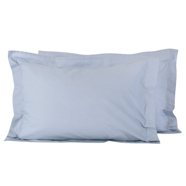 Das Home Best Colours Pair Pillow Cases Grey 1018 50 x 70+5