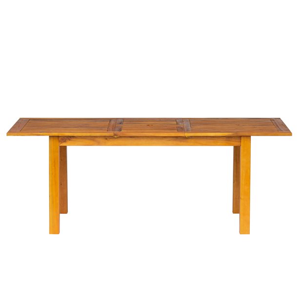 Jaxon Outdoor Acacia Wood Extendable Dining Table