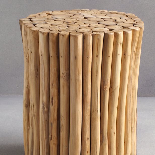 Tolino Natural Teak Wood Side Table