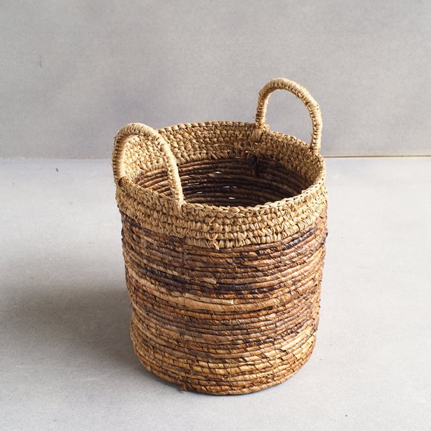 Kimber Natural Small Banana Wood Basket