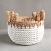 Bernar White Small Basket